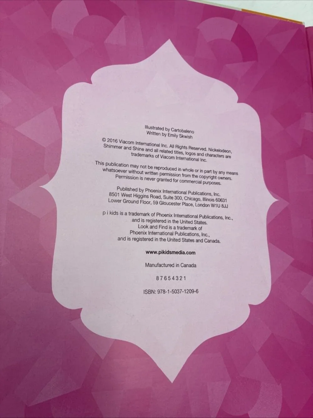 Nickelodeon Shimmer and Shine Look and Find Hardcover Activity Book Kids